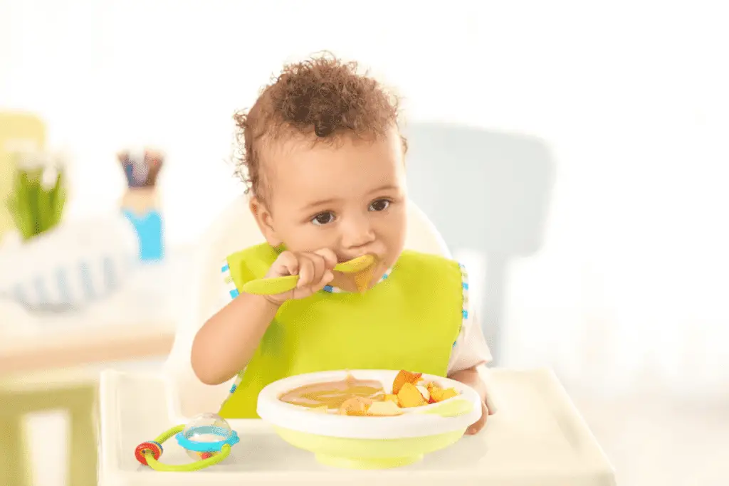 Baby eating