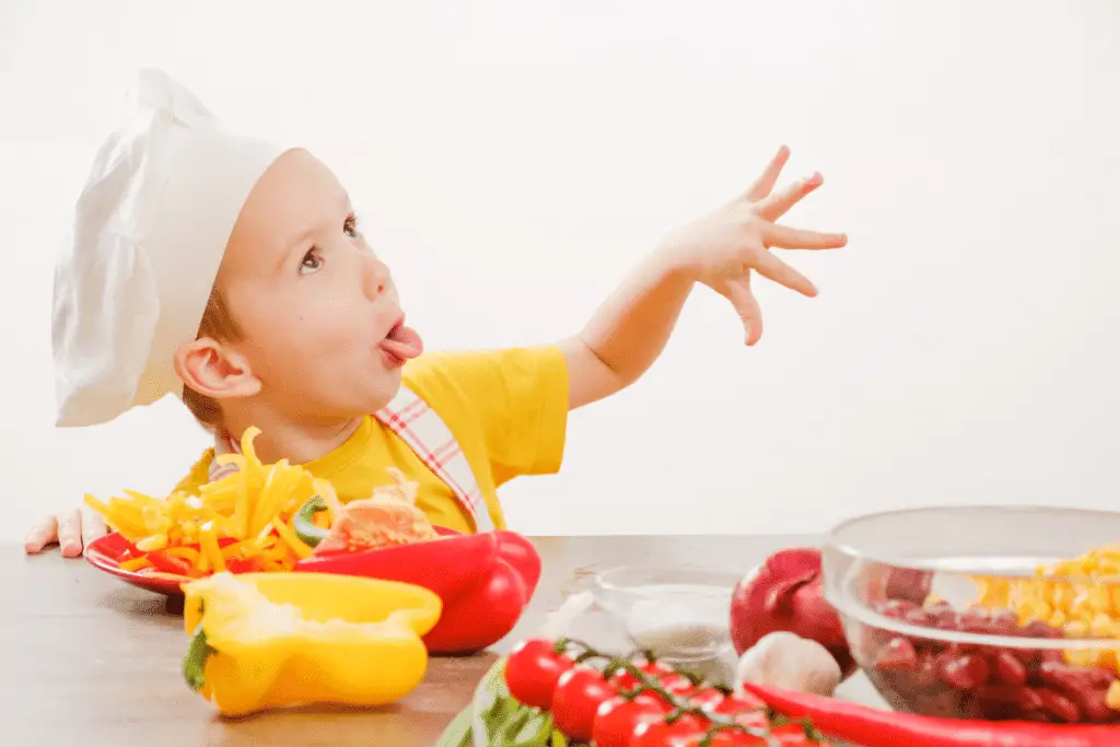 Picky Eater helping to cook