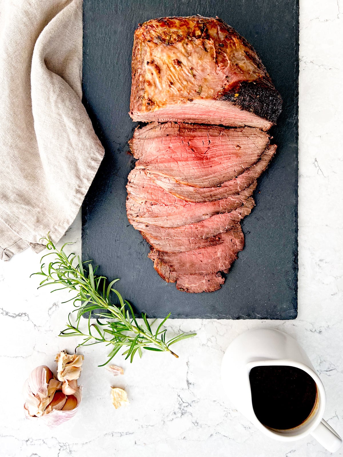 roast beef with rosemary & garlic