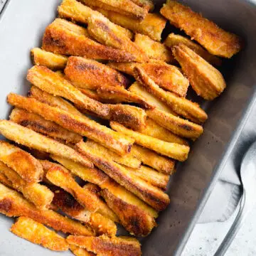 Polenta Parsnips - crispy roast parsnips