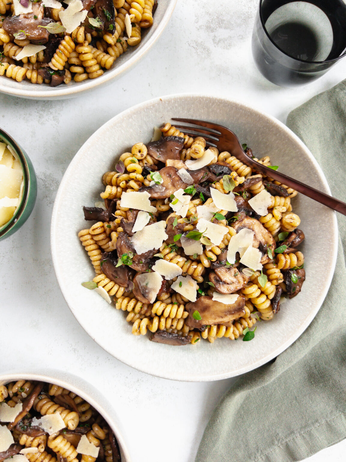Brown Butter Mushroom Pasta Together to Eat Family Meals