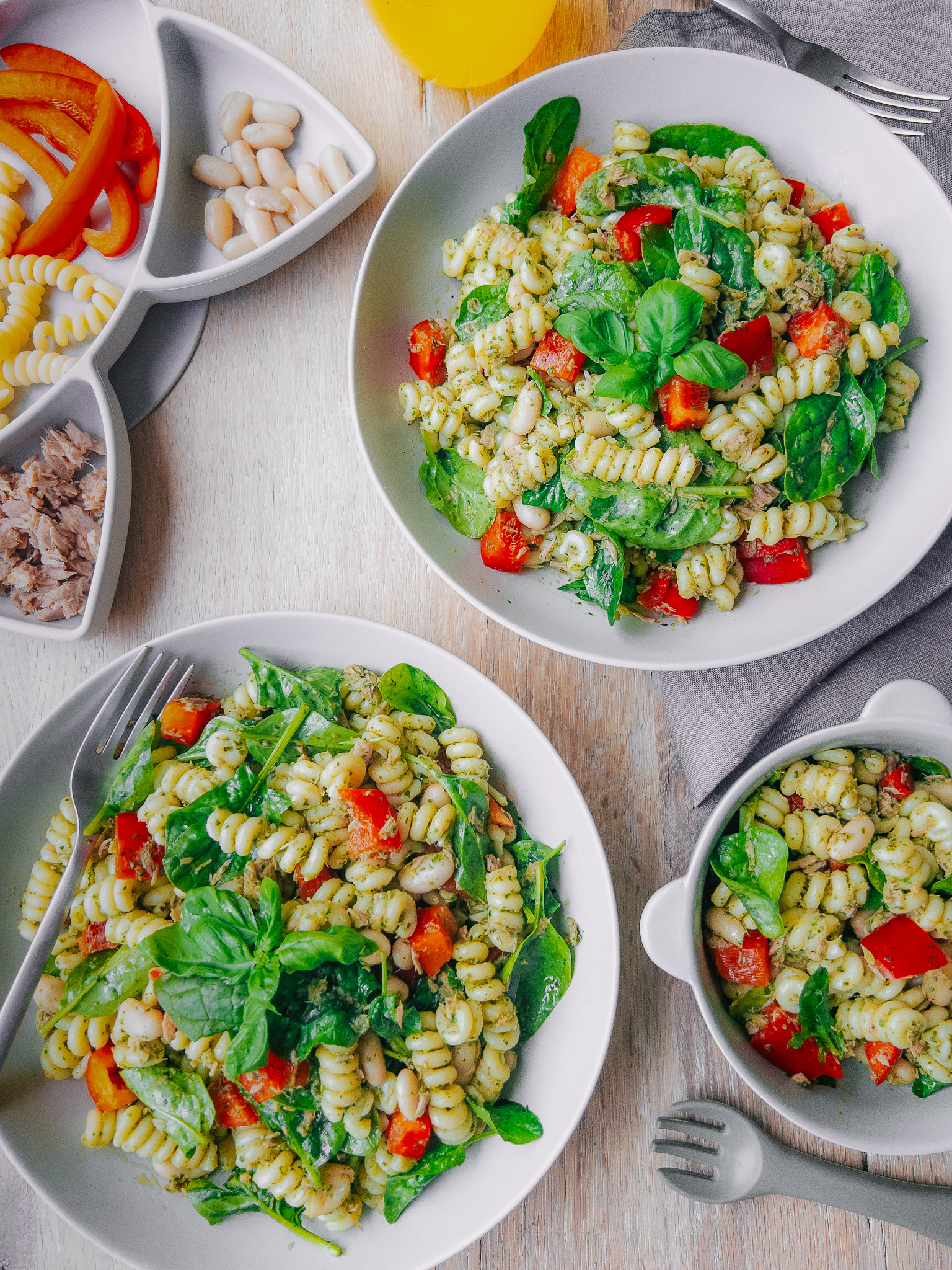 Family meals for baby weaning - salad