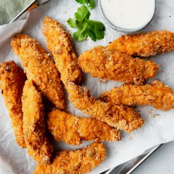 Oven Baked Buttermilk Chicken - buttermilk breaded chicken tenders