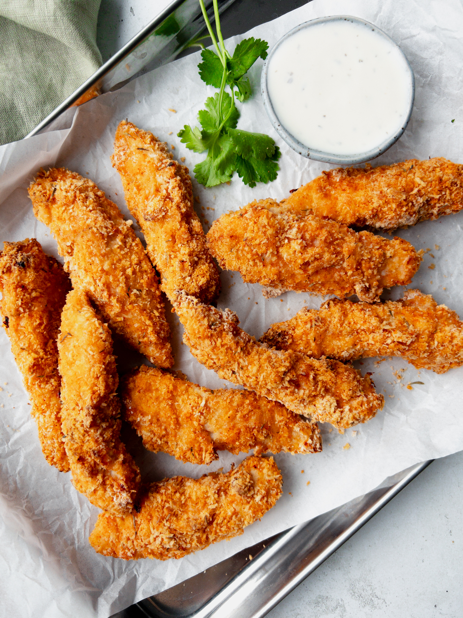 Oven Baked Buttermilk Chicken - buttermilk breaded chicken tenders