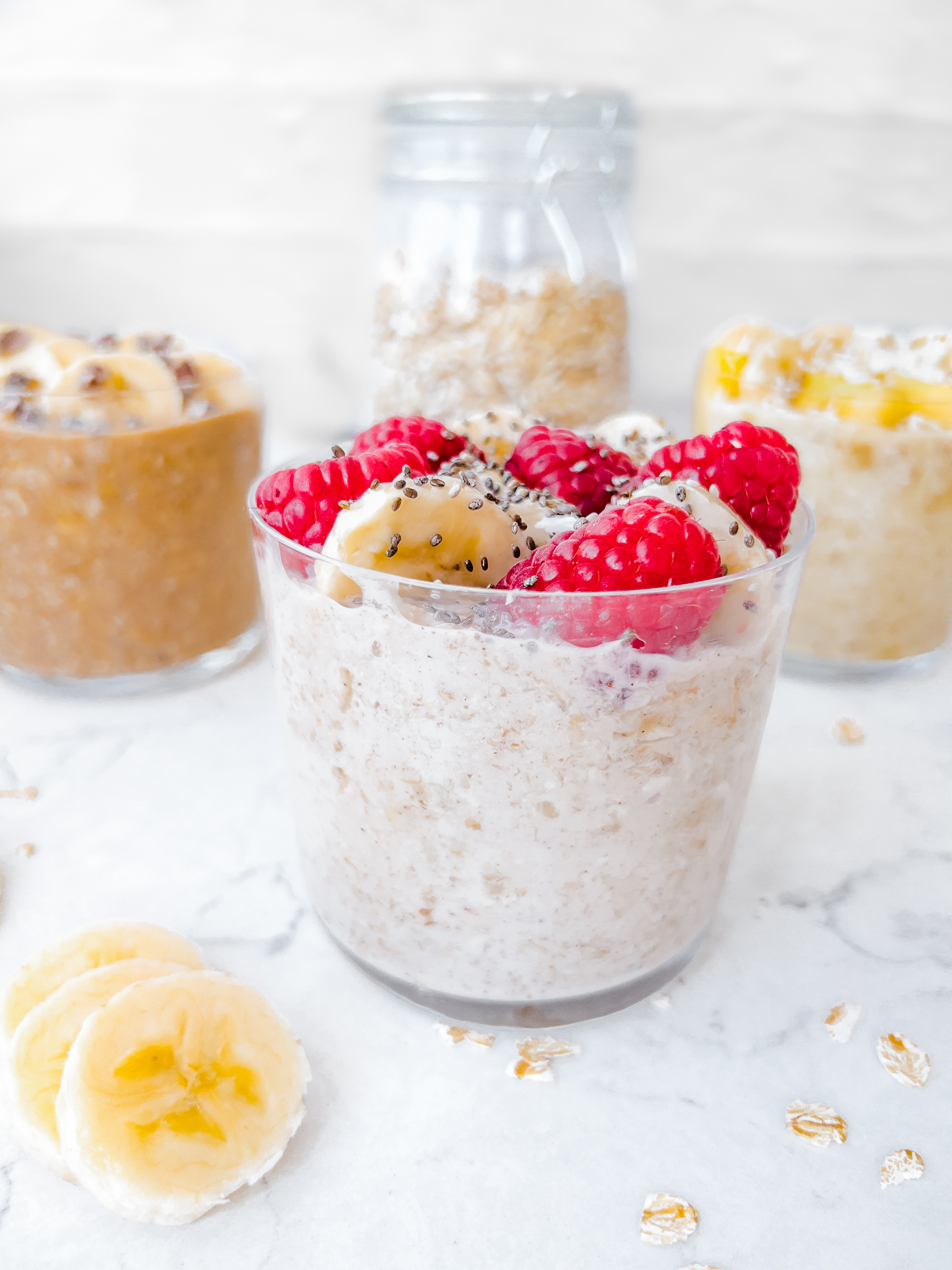 Banana Overnight Oats - Apple and Banana Overnight Oats