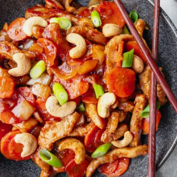 Sticky pork stir fry - family meals