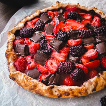 Berry Galette with Chocolate - summer pudding - family recipes 2