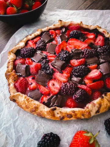 Berry Galette with Chocolate - summer pudding - family recipes 2