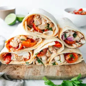 Chicken White Bean and Tomato Wraps - family meals