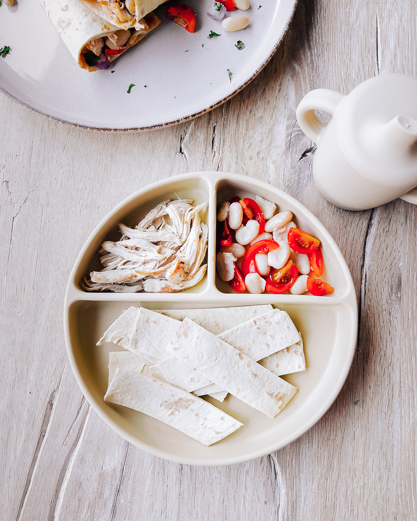 Family meals suitable for baby led weaning - wraps