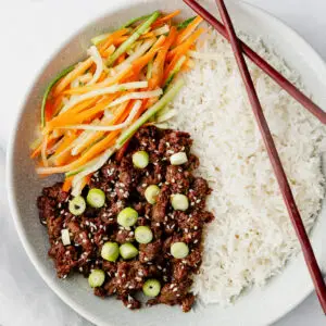 Hoisin beef bowl