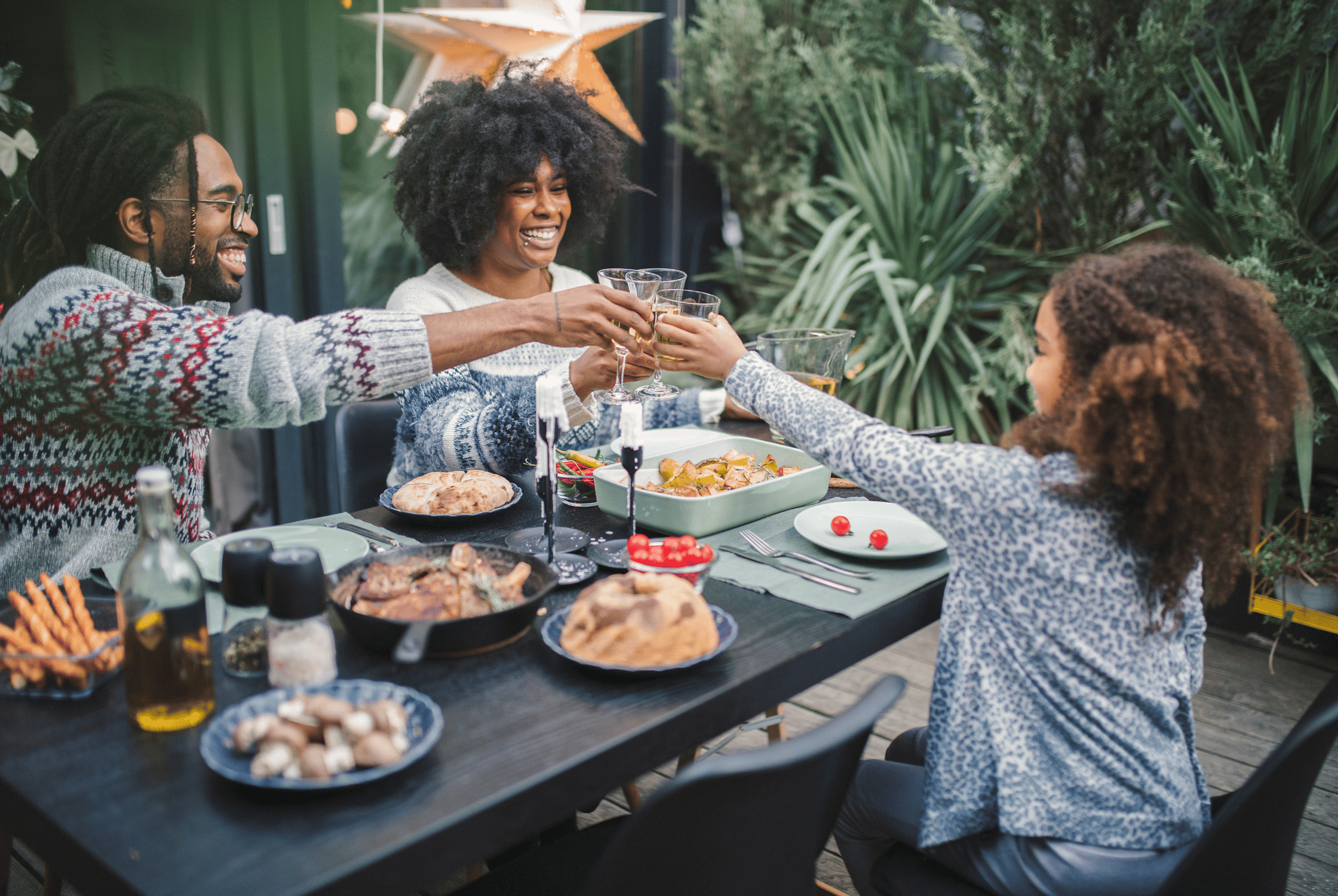 Eating family meals together