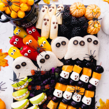 Halloween Snack Board for kids - cute spooky snacks