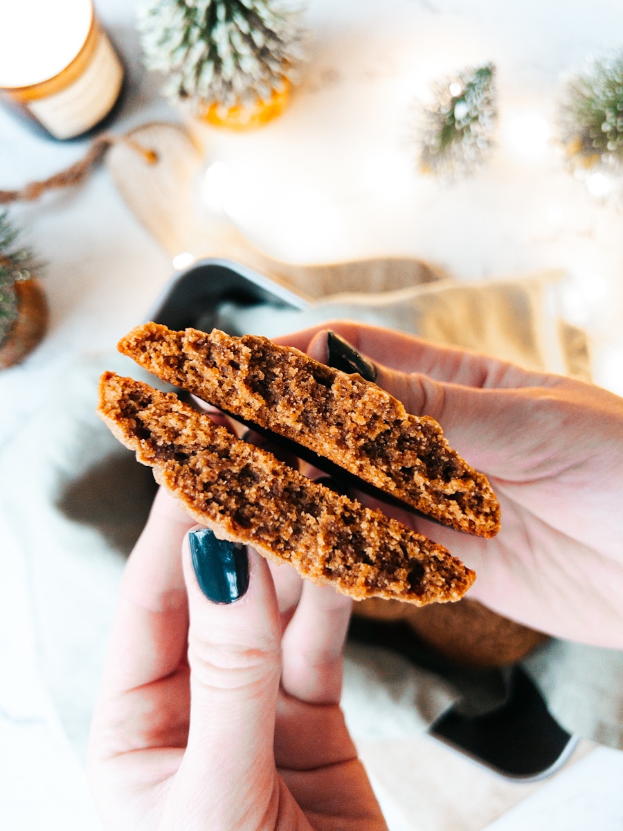 Inside Soft Gingerbread Cookie