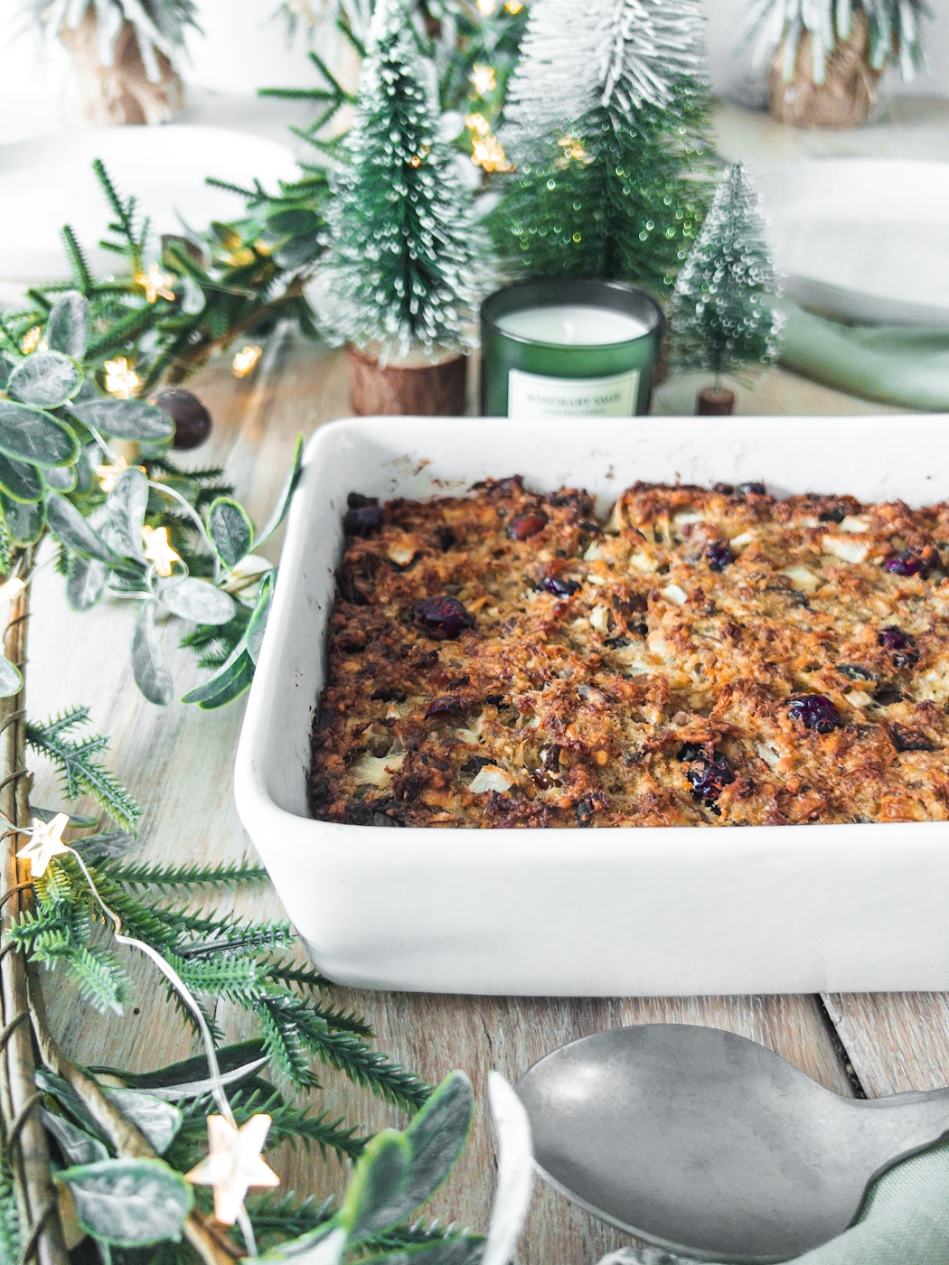 Cranberry & Chestnut Sausage Stuffing - Christmas Side Dishes