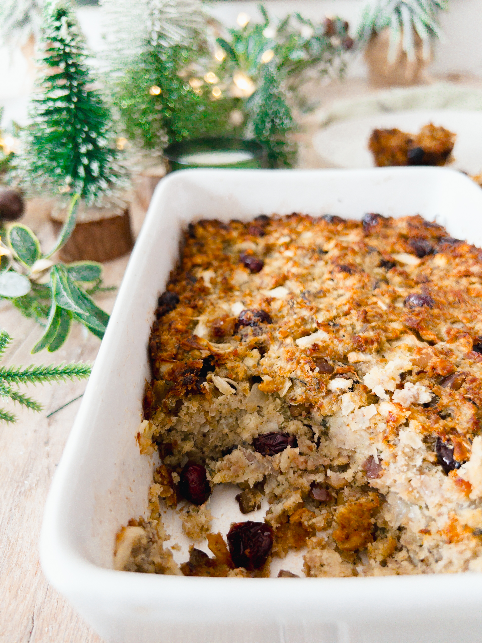 Cranberry sausage stuffing - christmas side dishes