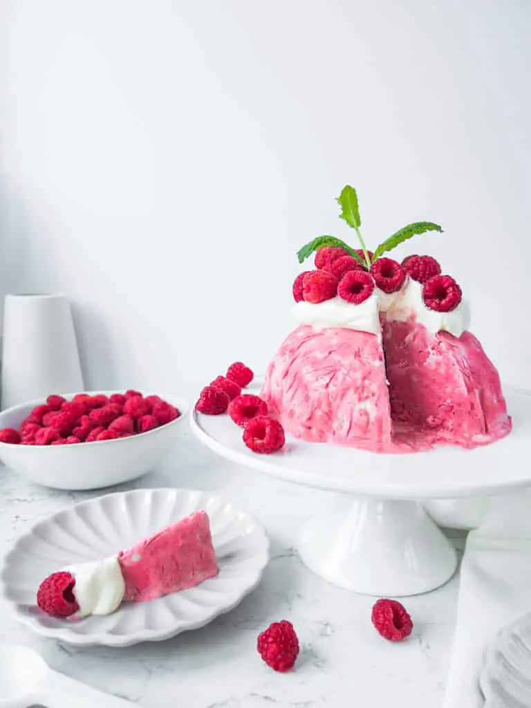 Raspberry Ice Cream Bombe Together to Eat Family Meals