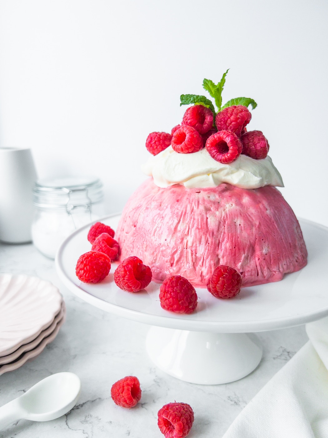 Raspberry Ice Cream Bombe - Christmas Recipes