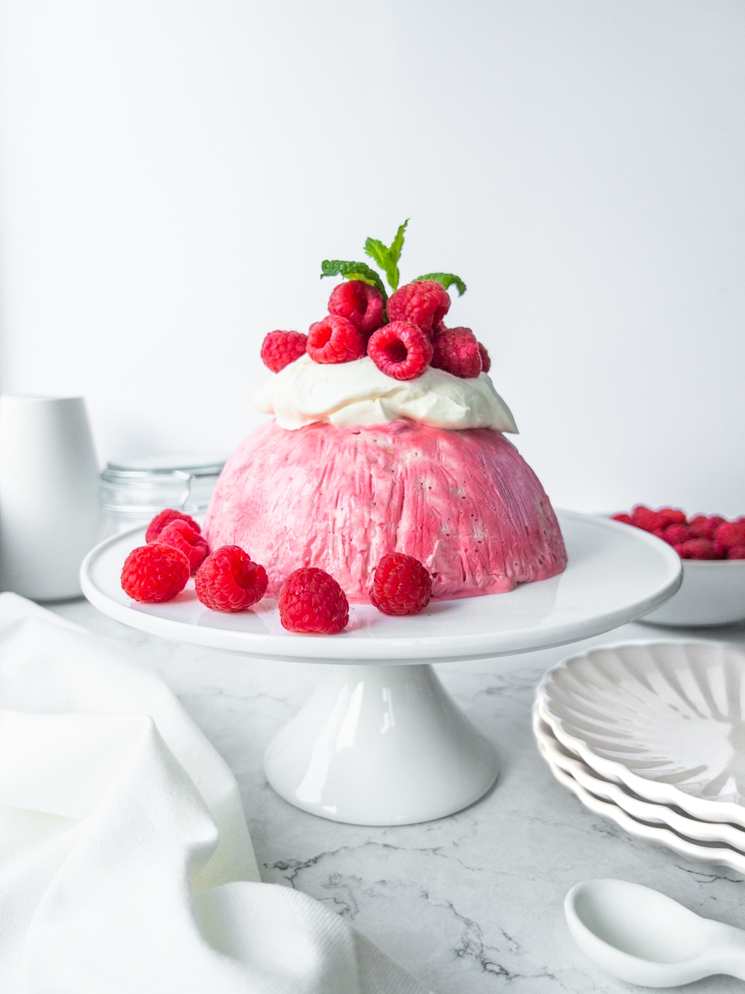 Raspberry Ice Cream Bombe - Family Dessert Recipes