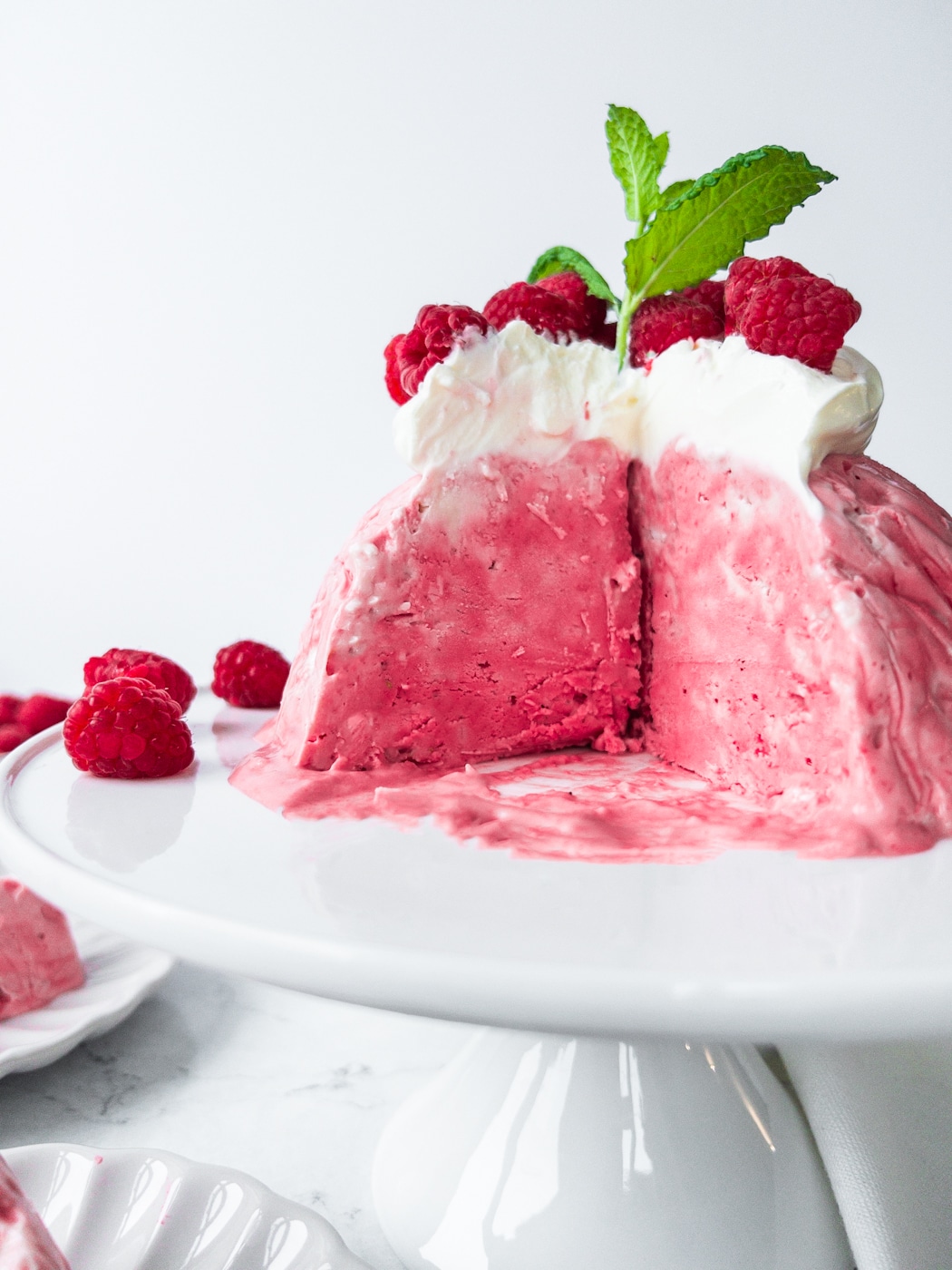 Raspberry Ice Cream Bombe - Family Recipes