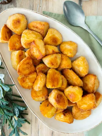 Roast potatoes in flour