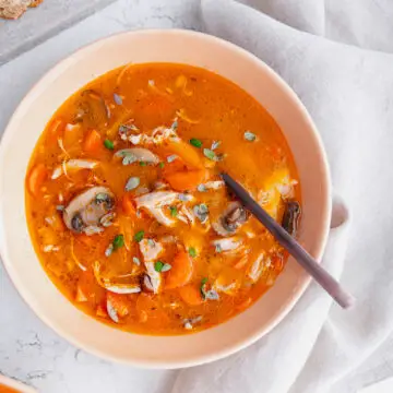Chicken & Bacon Soup - with vegetables - family meals