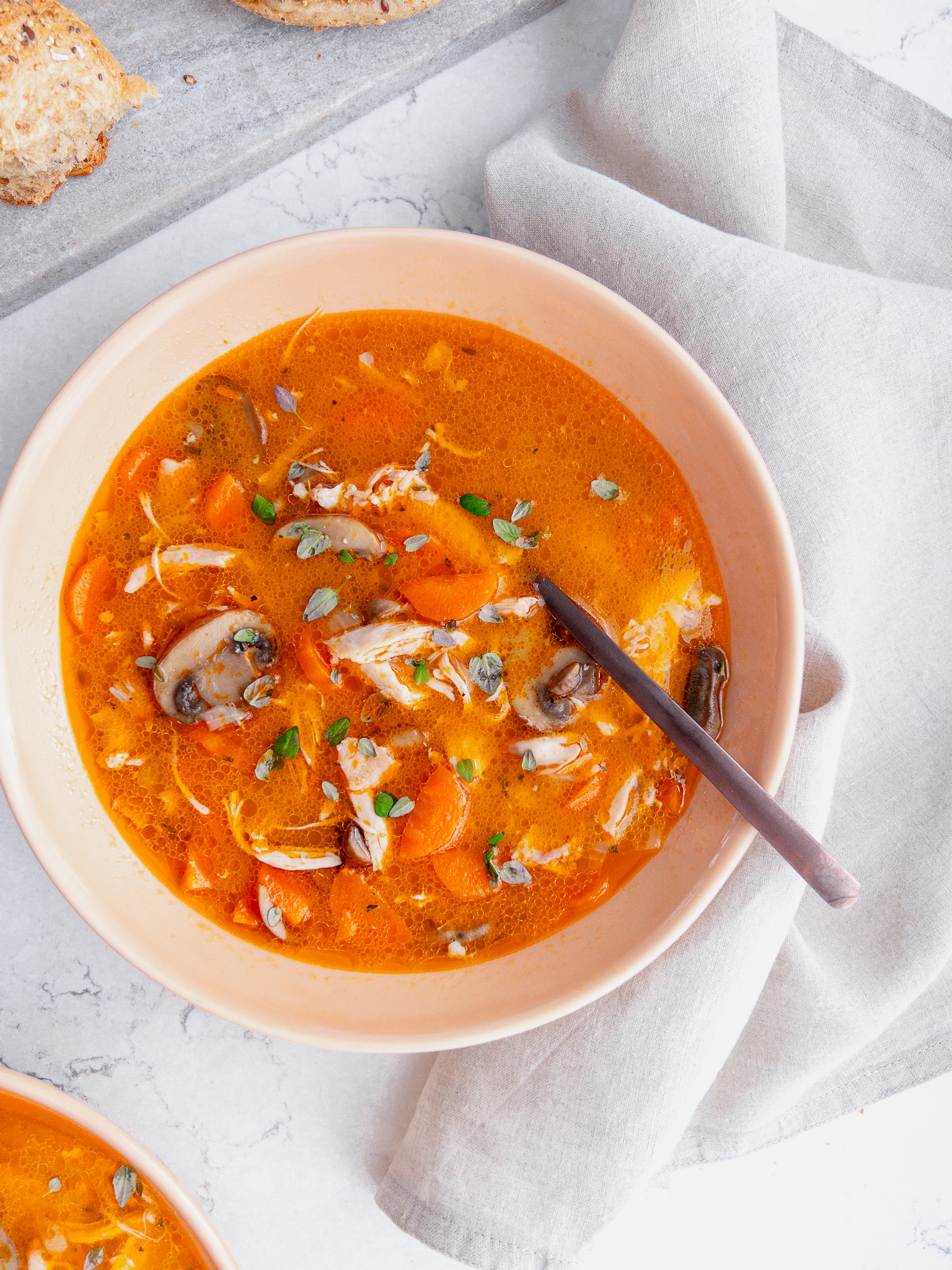 Chicken & Bacon Soup - with vegetables - family meals
