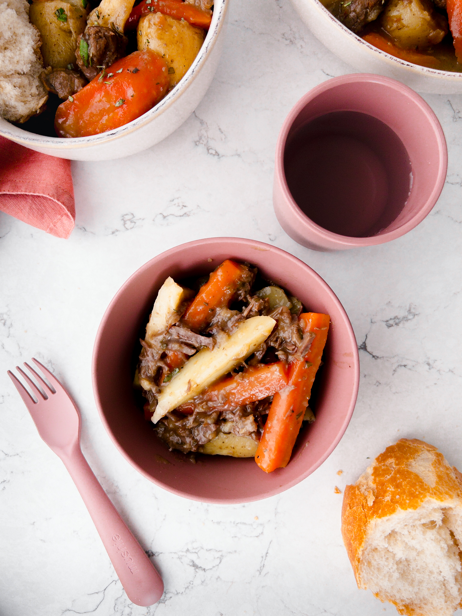 Family meal for baby led weaning