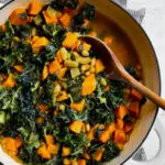 Kale and bean stew with spices