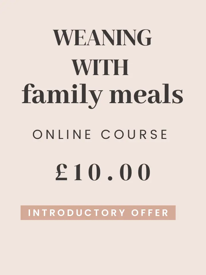 Weaning with Family Meals Course - £10 intro offer