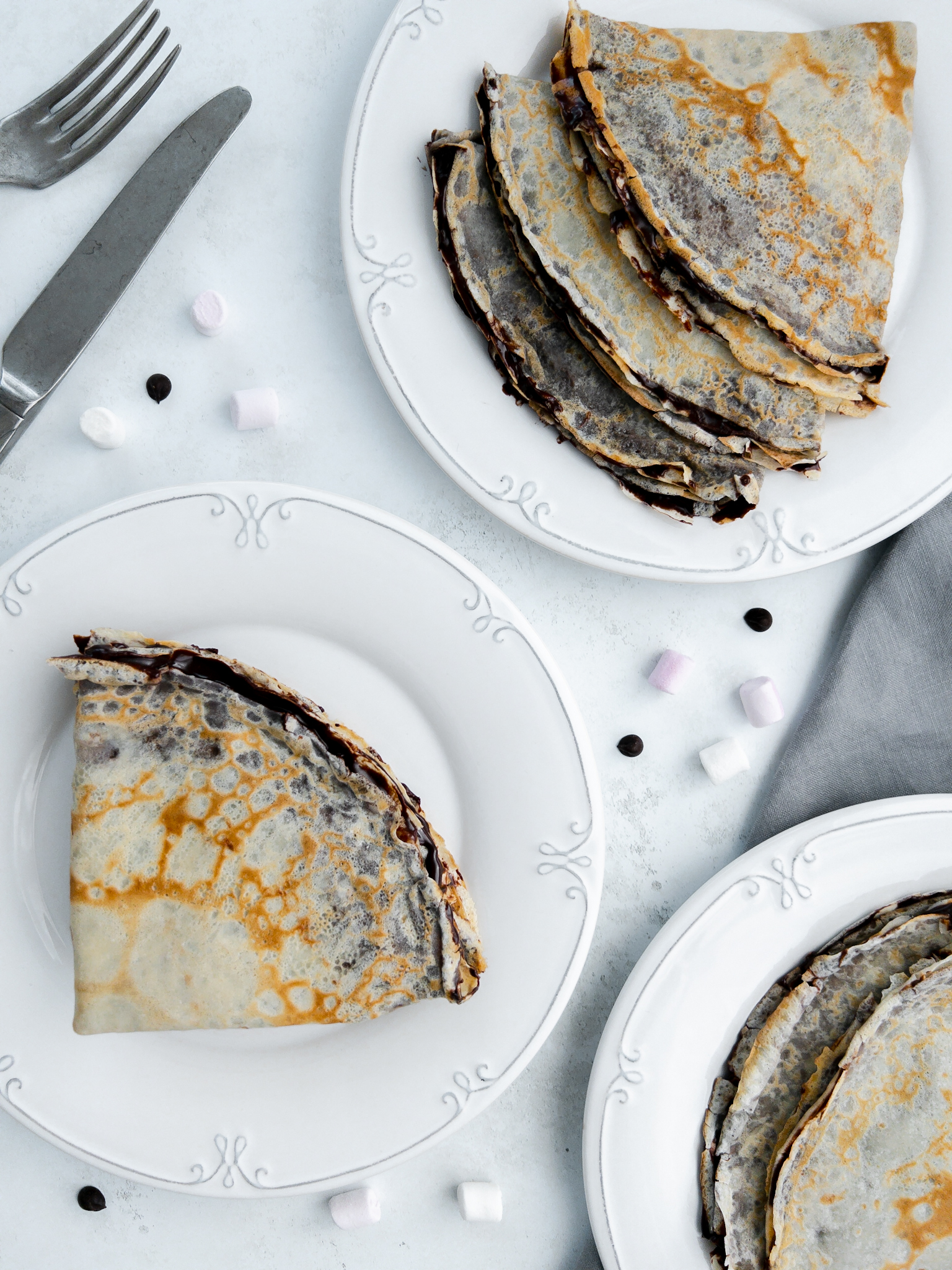 Chocolate Marshmallow English Pancakes - Family Recipe