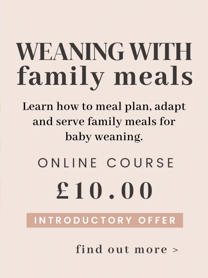 Weaning with family meals 