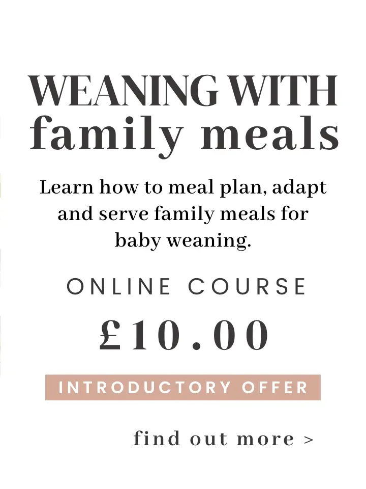 Weaning with family meals
