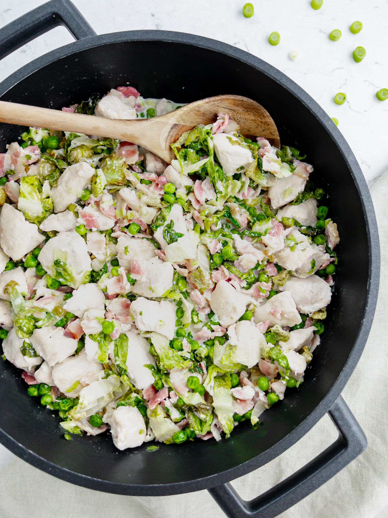 Creamy Bacon Chicken and Lettuce - family meals