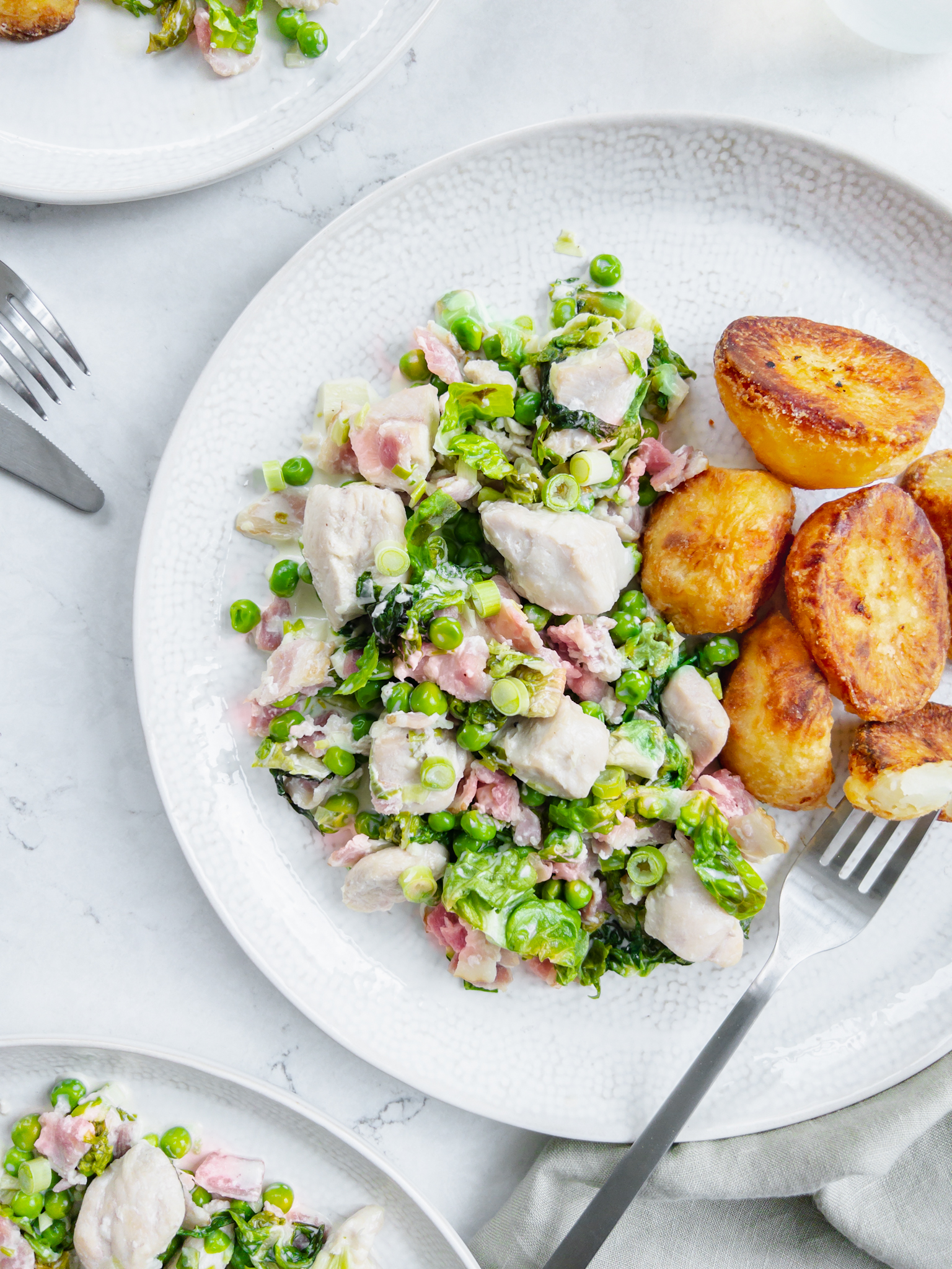 Creamy Bacon Chicken and Lettuce - family meals