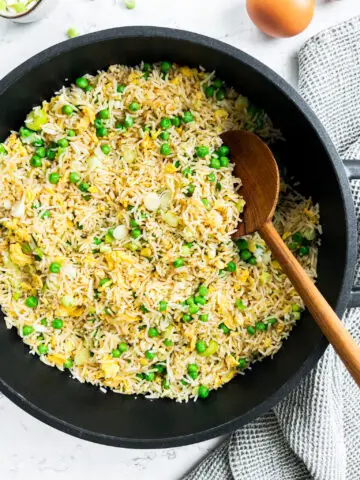 Egg Fried Rice with Peas