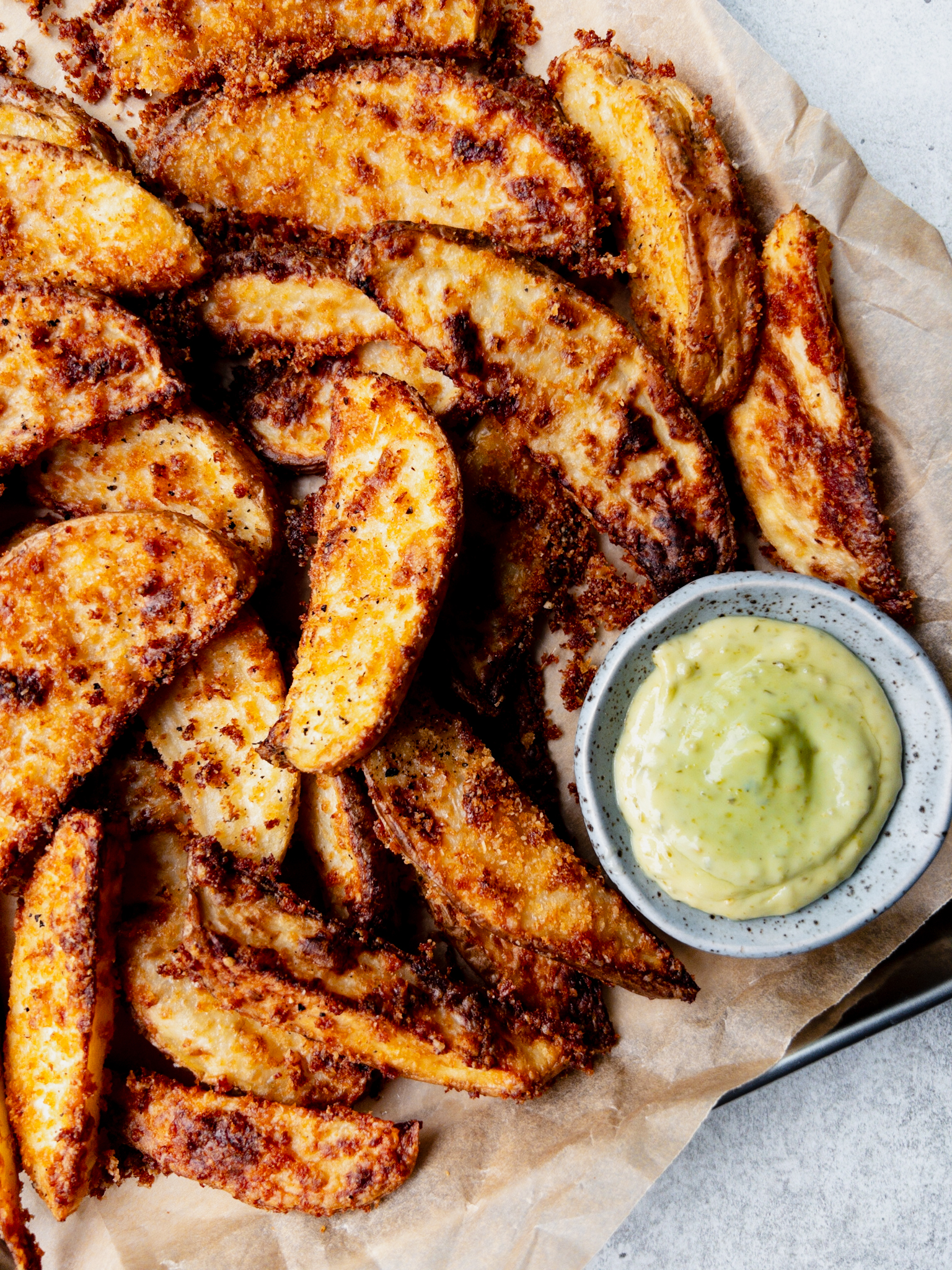 Parmesan Wedges with Pesto Mayo 1