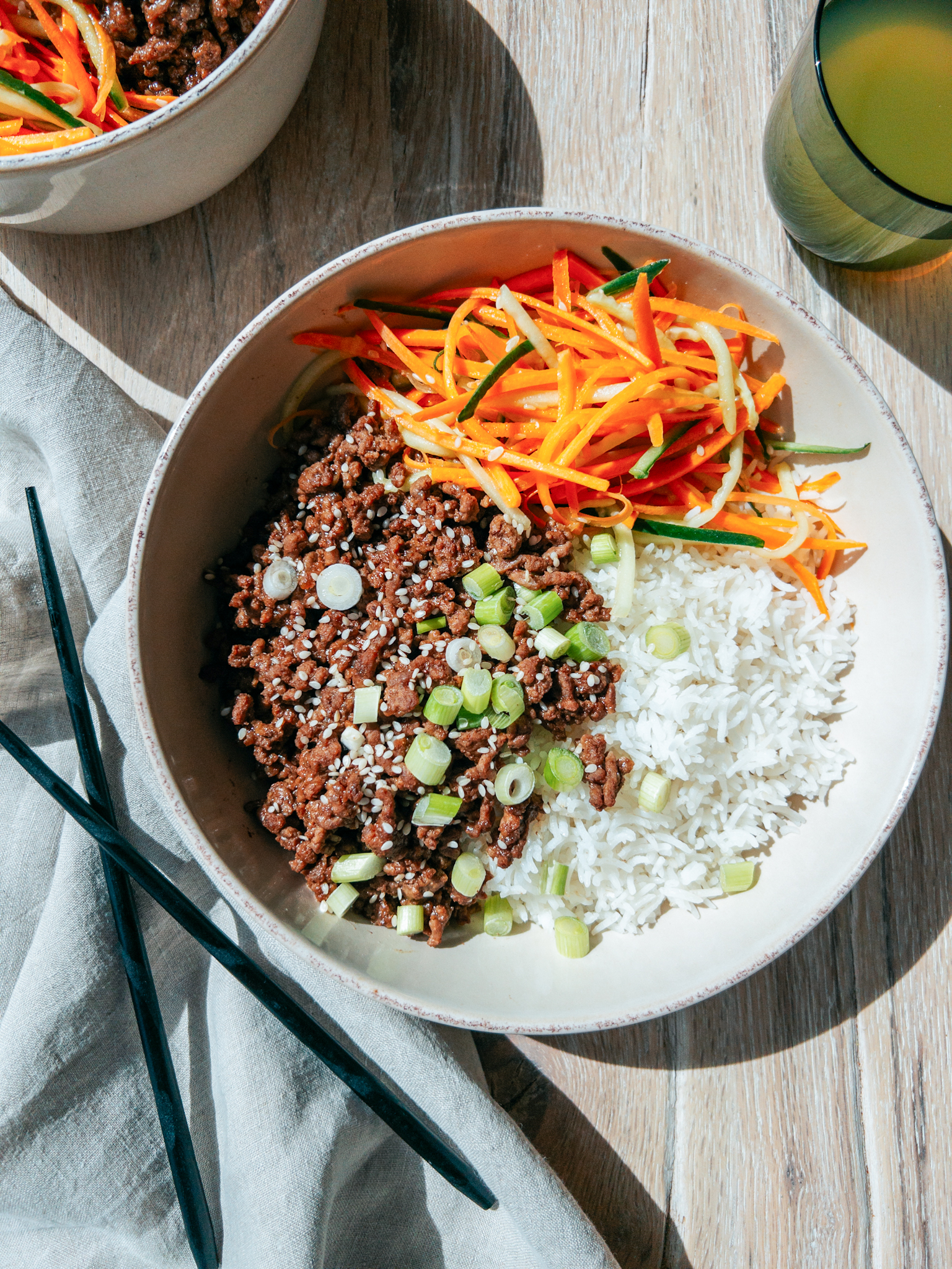 Hoisin Beef Bowl using mince beef ground beef