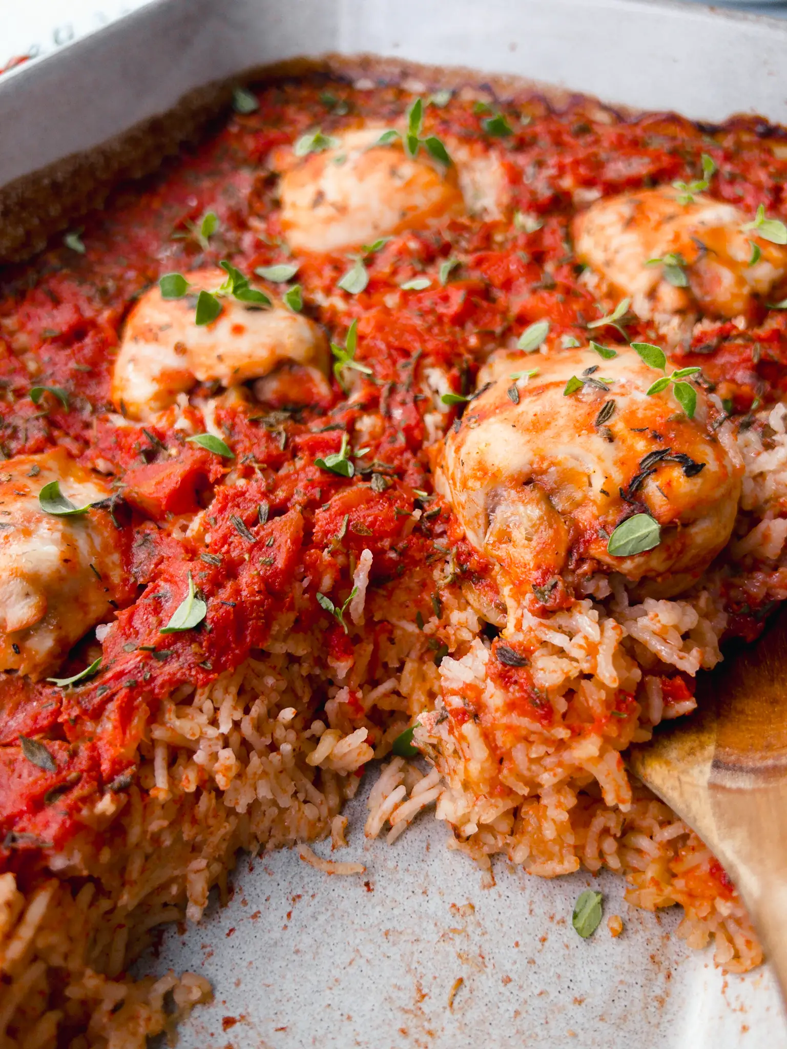 One Pot Italian Chicken and Rice - oven baked