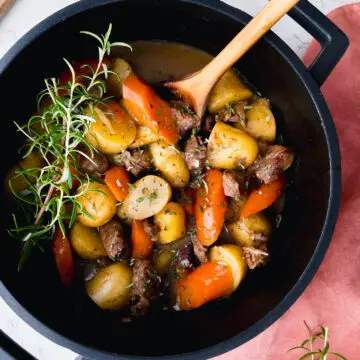 Beef and plum casserole