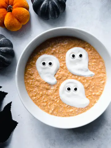 Halloween Overnight OatsI