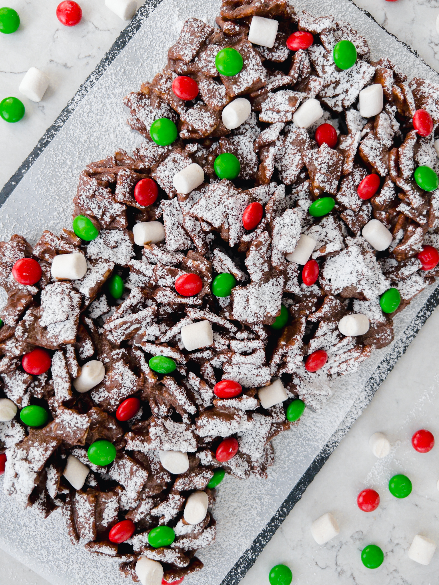 Christmas chocolate covered cereal