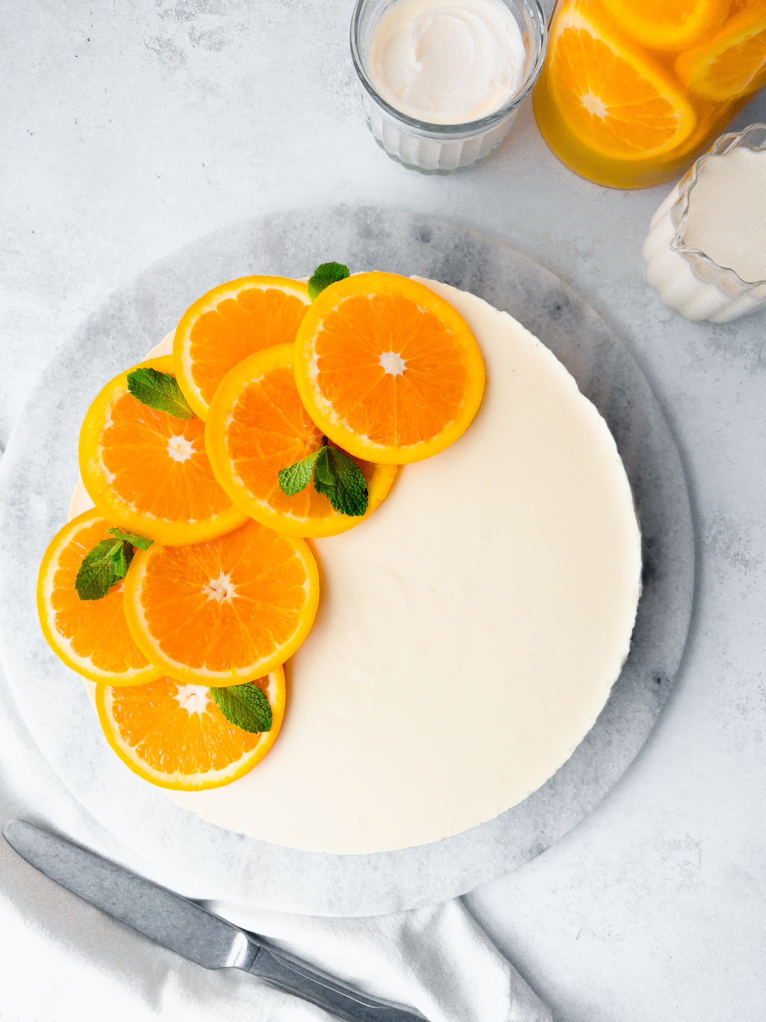 No Bake Orange Cheesecake with jell-o