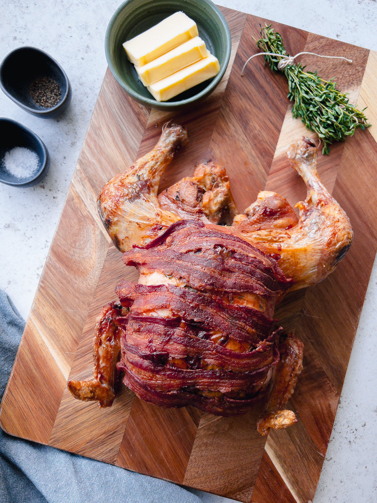 Thyme Roast Chicken - with thyme butter