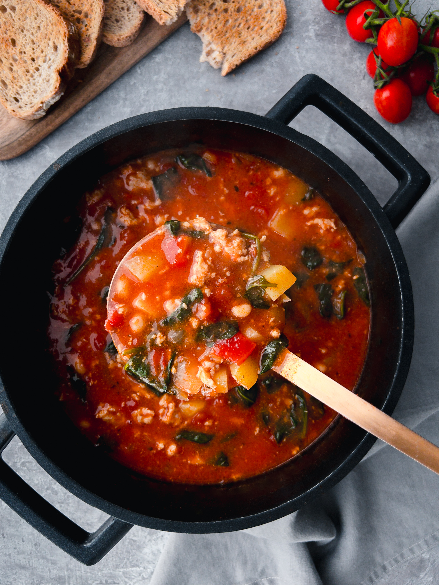 Sausage & Tomato Soup - Sausage Soup Recipe