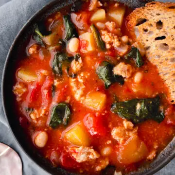 Sausage & Tomato Soup - Sausage and White Bean Soup - family meals