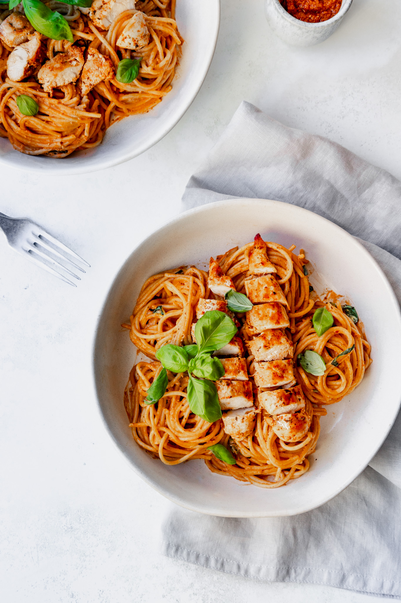 Red Pesto Chicken Pasta - red pesto pasta with chicken