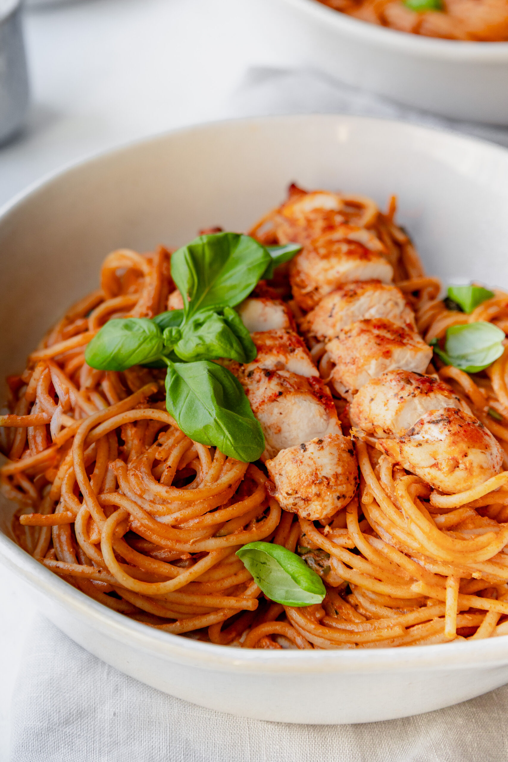 Red pesto chicken pasta - quick family meal