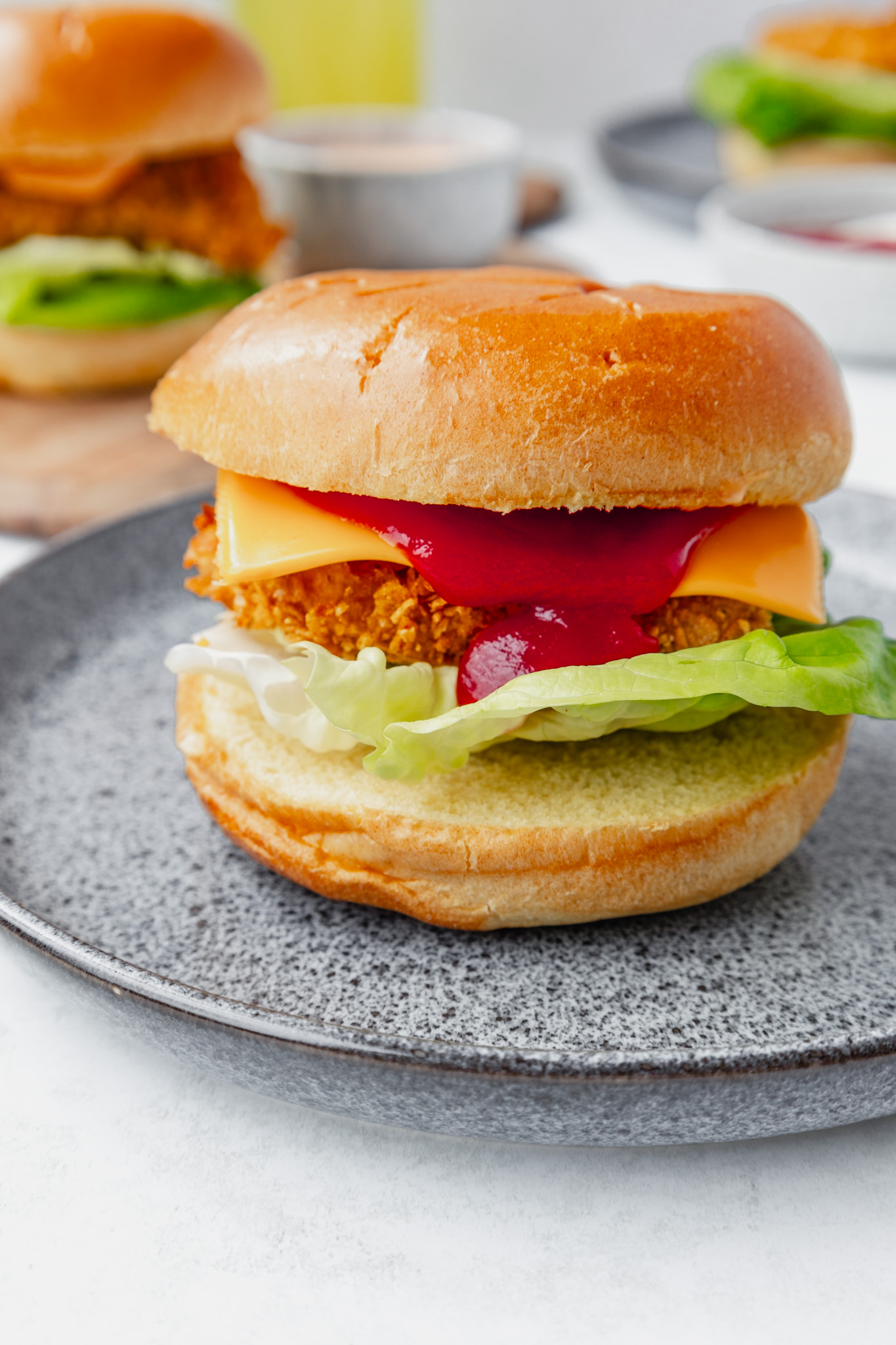 Fish burger for fussy eaters
