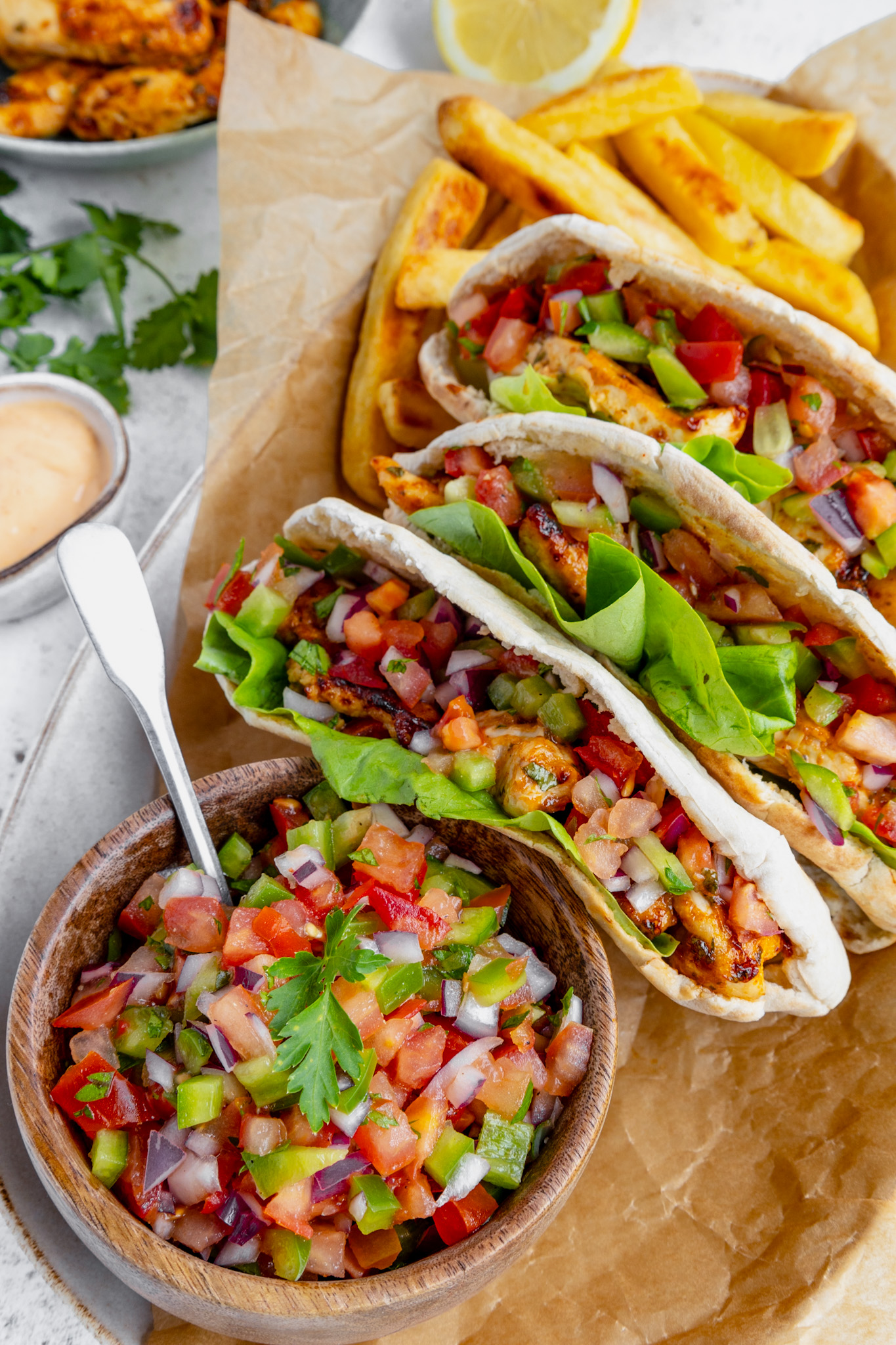 Brazilian Chicken Pitta - air fryer recipe